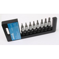Набор бит Torx в держателе 1/4 (на планке 8 пр.) ASTA BIT SET-8 1/4 S